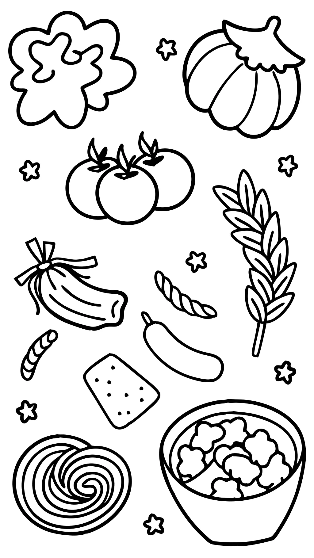 pasta coloring pages